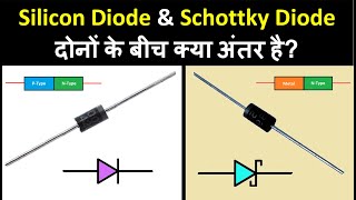 Difference Between Silicon Diode amp Schottky Diode  Schottky Diode working  Electronics in Hindi [upl. by Ennazus835]