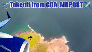 Beautiful take off from GOA AIRPORT  IndiGo flight  Goa Dabolim Airport [upl. by Allenotna]