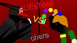 guest 666 vs chara [upl. by Johppa]