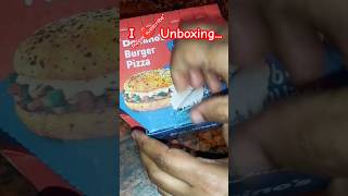 Unboxing Dominos Premium Burger 🍔 Pizza 🍕 dominospizza dominosburger burgerpizza unboxing [upl. by Nottnerb]