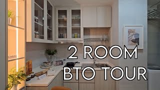 2 Room HDB BTO 46sqm Show flat House Tour Renovation at My Nice Home Gallery HDB HUB Singapore [upl. by Reider]