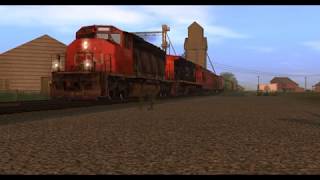 Trainz A New Era RRMods CN SD402W Runby [upl. by Enerak466]