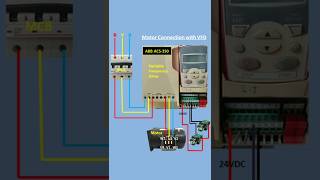 vfd connection diagram with motor ⚠️⚡vfd motor [upl. by Florri821]