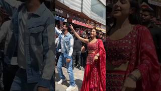 Tere Vaste song dancing With Sara  Vicky Kaushal With Public  saraalikhan vickykaushal growth [upl. by Ahsinwad]