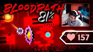 157 pulsaciones y llegamos al final Bloodbath 81  geometrydash 21  ProVilla [upl. by Thadeus]