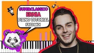 SUPERCLASSICO  ERNIA  Piano Tutorial FREE MIDI  FREE SHEET MUSIC [upl. by Micheal584]