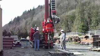 Watch a sonic drill rig buzz through the ground [upl. by Aihsatal]