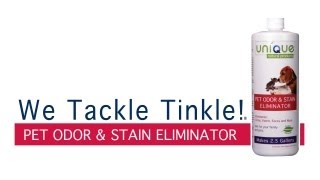 We Tackle Tinkle  Pet Odor amp Stain Eliminator [upl. by Aihsenod]