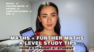 a level maths and further maths tips from a straight a student [upl. by Yotal]