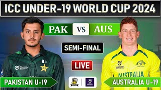 PAKISTAN vs AUSTRALIA SEMI FINAL 2 Live COMMENTARY  ICC U19 WORLD CUP PAK U19 vs AUS U19 LIVE [upl. by Asilrak]