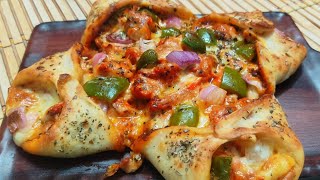 Calzone Pocket Pizza Recipe by Yummy Gulps Ramzan Special केलज़ोन पोकेट पिज़्जा रेसिपीPizza Recipe [upl. by Pillihp]