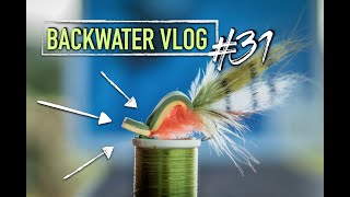 Gurgler Fly Pattern NEW Material BACKWATER VLOG 31 [upl. by Dasie182]