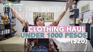 TAYTAY TIANGGE HUGE Clothing Haul Under 1000 Pesos  PHILIPPINES [upl. by Afirahs702]