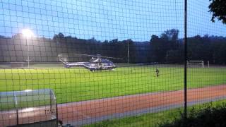 Hochwasser 2013 Hubschrauber landen in Colditz [upl. by Fleisher]