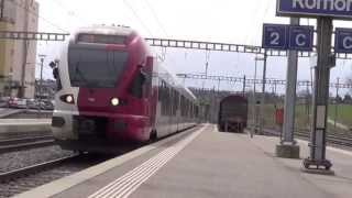 Gare de Romont  11 Avril 2013 [upl. by Eillehs]