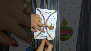 Happy Diwali greeting card greetingcard happydiwali happydiwaligreetings happydiwalicard shorts [upl. by Anikehs]