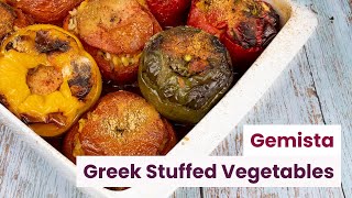 Gemista  Greek Stuffed Vegetables with Rice [upl. by Oiramrej499]