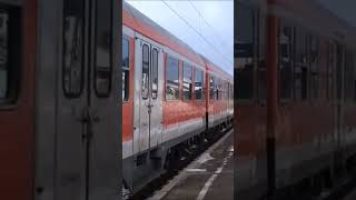 BR218  NWagen Departure in the Snow ❄️ at Donaueschingen Station 🇩🇪 [upl. by Sean]