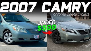 Make Your Camry Look MODERN amp SLEEK  Chrome Delete Plastidip Tint More [upl. by Thoer]