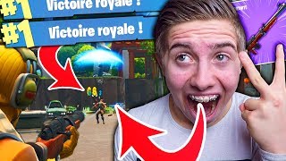 DOUBLE TOP 1 FORTNITE BATTLE ROYALE DANS LA NOUVELLE VILLE AVEC LA NOUVELLE ARME FUSIL DE CHASSE [upl. by Feldt]