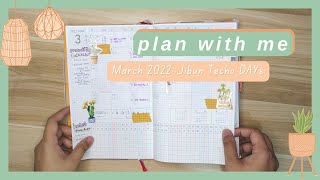 📅 March 2022 Plan With Me Jibun Techo DAYs [upl. by Eniarrol]