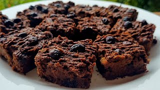 BROWNIE DE GARBANZO SIN AZUCAR SIN GLUTEN SIN LACTOSA Vegano y Saludable RECETAS de Gri [upl. by Enrichetta]