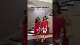 Red Summer Dresses  Midsize Fashion [upl. by Rame]