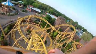 Storm Chaser On Ride POV  Paultons Park  Mack Spinning Rollercoaster [upl. by Drofxer]