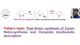 PaalKnorr synthesis of Furan From 14dicarbonyl compounds in presence of acid as catalyst [upl. by Snowber473]