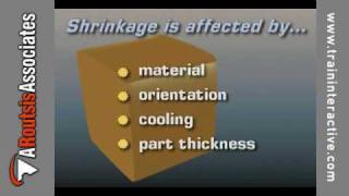 The Effects of Shrinkage Warpage amp Part Ejection excerpt [upl. by Ikcin]