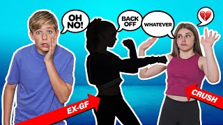 My CRUSH MEETS my Ex GIRLFRIEND For The First Time FUNNY REACTION 😅 Walker Bryant [upl. by Neyu76]