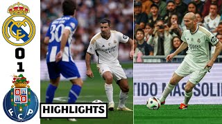 Real Madrid Legends vs Porto Legends 01 Goal amp Highlights Zidane Amazing Skills [upl. by Aerdna31]