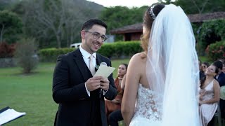 Los votos matrimoniales más hermosos  Ale amp Jorge  Bodas Costa Rica [upl. by Eikram]