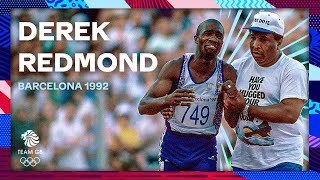 Derek and Jim Redmond deliver an iconic Olympic Games moment 😢  Barcelona 1992 [upl. by Etakyram161]