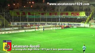 CATANZAROASCOLI LA COREOGRAFIA DEGLI ULTRAS CATANZARO 1973 HD [upl. by Harihs486]