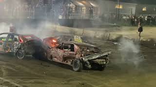 Schaghticoke Fair 8 Cylinder Demolition Derby Feature 9423 [upl. by Assenav]