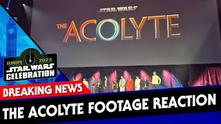 Star Wars The Acolyte FIRST FOOTAGE REACTION  Star Wars Celebration Europe 2023 [upl. by Ayikat]