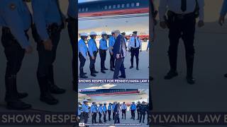 🇺🇸 Donald Trump showing respect for Pennsylvania Law Enforcement Oct 20 2024 [upl. by Aneelad]