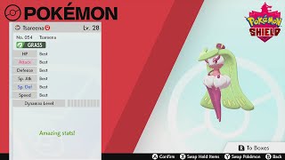 Pokémon Sword amp Shield  How to Evolve Steenee in to Tsareena Six iv Best [upl. by Alger]