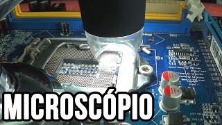 Microscópio USB digital para conserto de placamãe  placa de vídeo  celular eletrônica [upl. by Llywellyn537]