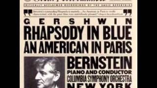 George Gershwin quotRhapsody in Bluequot Leonard Bernstein Pt 2 [upl. by Eyr]