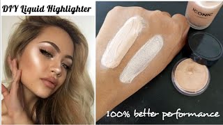 How to make liquid highlighter  illuminator at home [upl. by Atsilac]