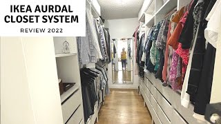 Ikea Aurdal Closet System 1 Year Review 2022 [upl. by Ayotaj]