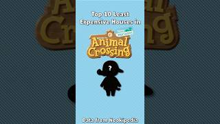 Top 10 Least Expensive Houses In Animal Crossing 4 shorts animalcrossing nintendo gaming data [upl. by Novj203]