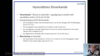 Hyresrätt  Lokal  Del 6  Hyresrättens förverkande [upl. by Anaitit]