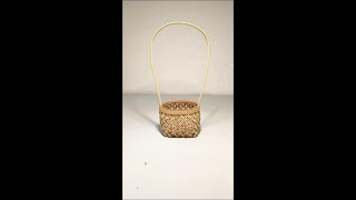 Make a small basket ornament out of a waste cardboard box diy homedecor craft [upl. by Refinej885]