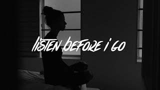 Billie Eilish  listen before i go Lyrics [upl. by Ydnor]