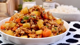 Your Kids will Love Stir Fried ABC Potatoes amp Carrots with Minced Meat 土豆红卜炒碎肉 Chinese Pork Recipe [upl. by Eelnyl163]