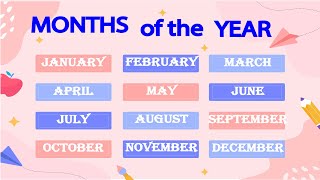 Les mois de lannée en Anglais ✪ Months of the year vocabulary [upl. by Eylsel]