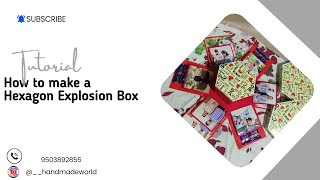 How To Make a Hexagon Explosion Box Handmade Gifts  Hexagon Base  Chocolate Explosion Box  diy [upl. by Baese]